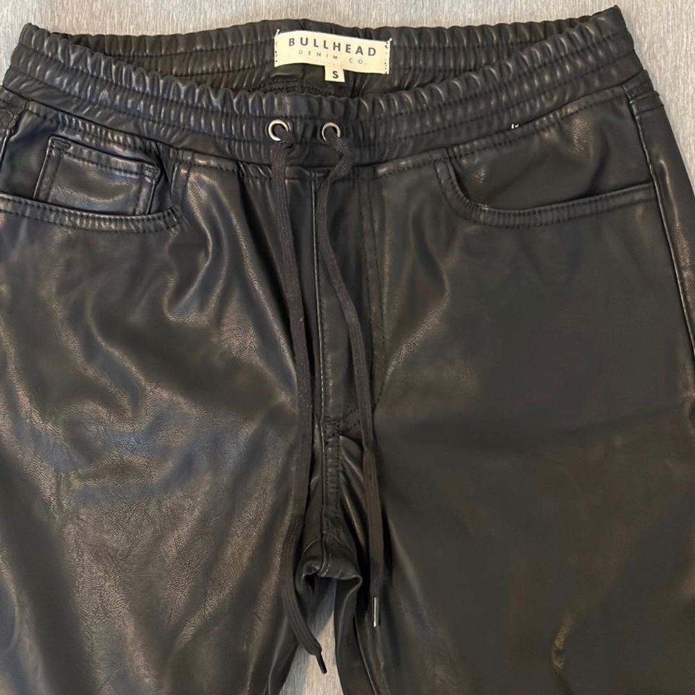 Brand New Leather Joggers By Pacsun’s Bullhead Denim Leather Joggers size small
